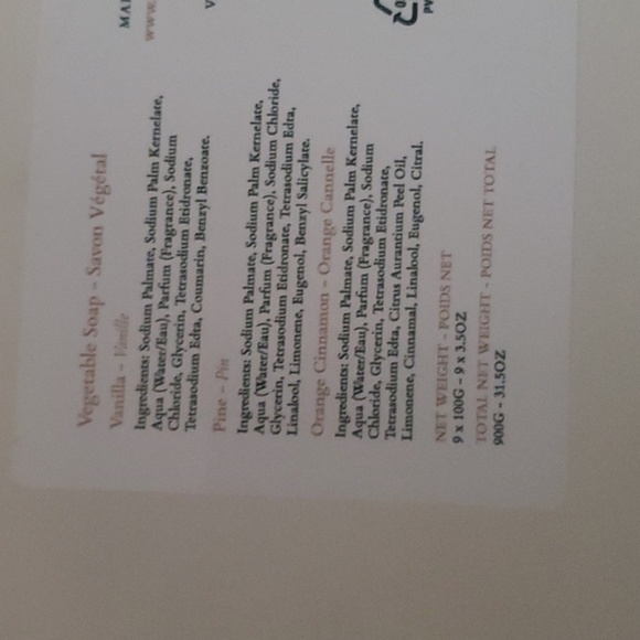 Alchimia soap bath & body size 9 bars x 3.50 ounces each vegetable soap fragrant - Picture 8 of 8